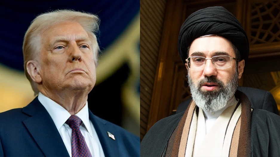 Trump iyo Hoggaamiye Mojtaba Khamenei.jpg